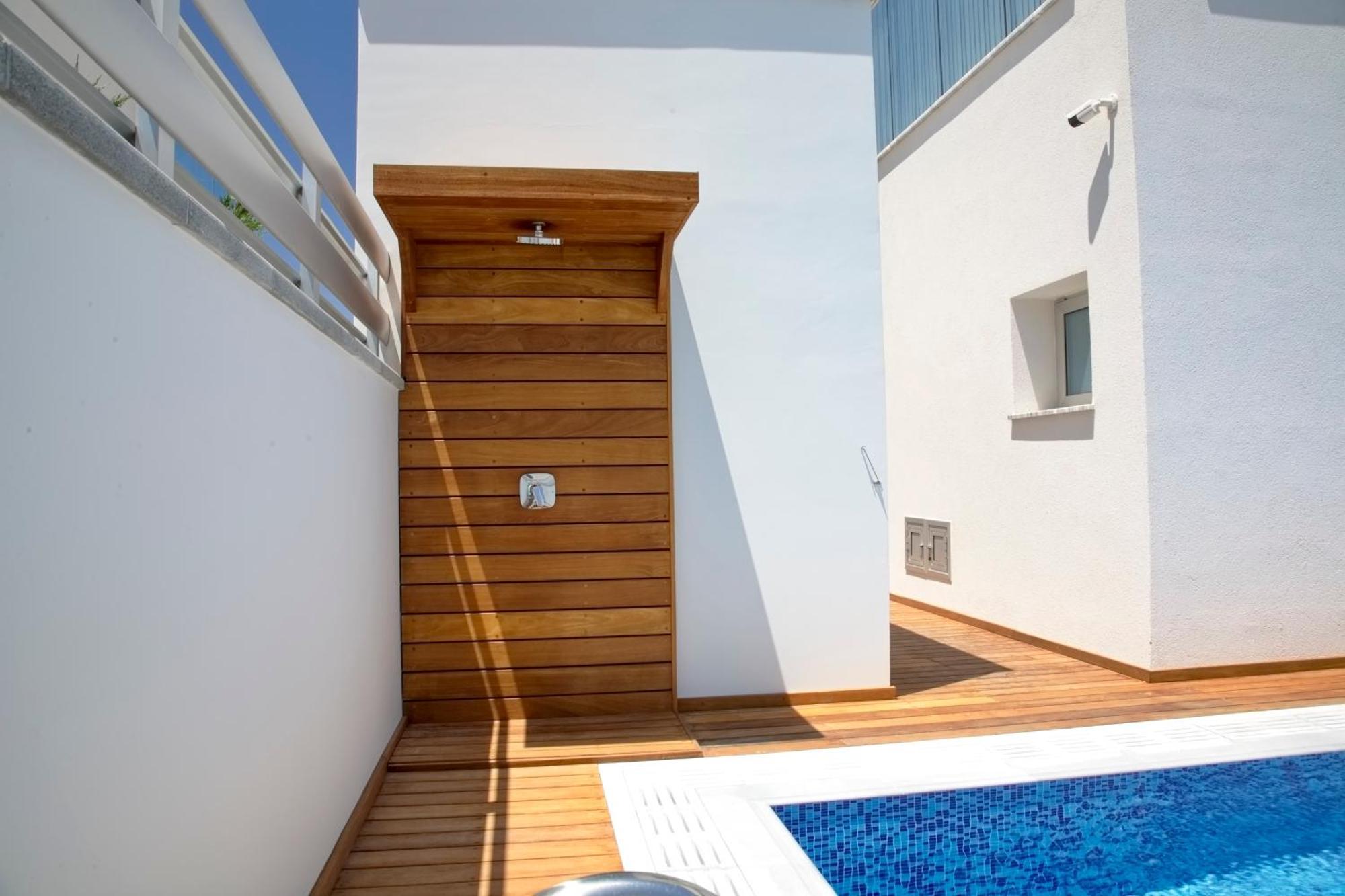 Seaview Luxury Villa Jacuzzi & Pool! 2 Min Beach Protaras Exterior photo
