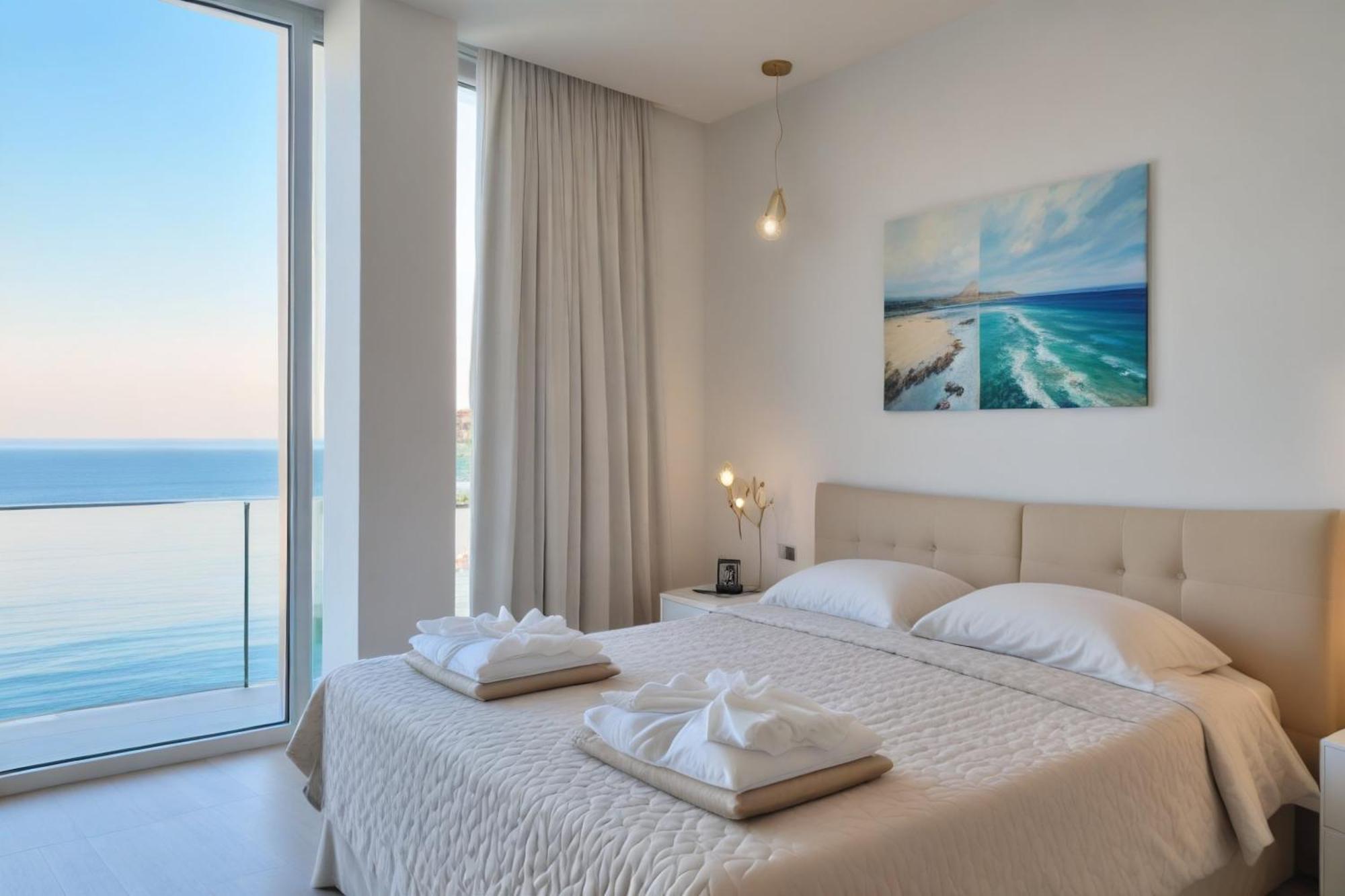 Seaview Luxury Villa Jacuzzi & Pool! 2 Min Beach Protaras Exterior photo